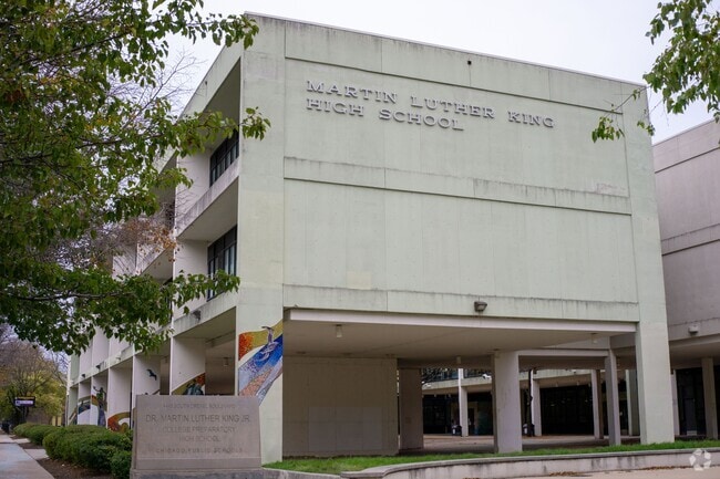 Dr. Martin Luther King Jr. College Preparatory High School serves the Kenwood community.