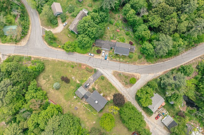 Due to its elevation above nearby mountains, houses dot Deerfield's winding roads.