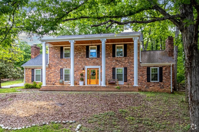 Colonial architecture is at home on the beautiful streets of Mountainbrook.