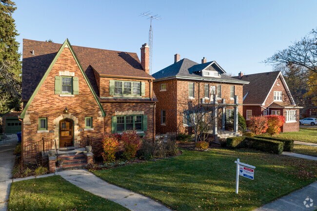 Prairie style homes are available for purchase in the Allendale neighborhood.
