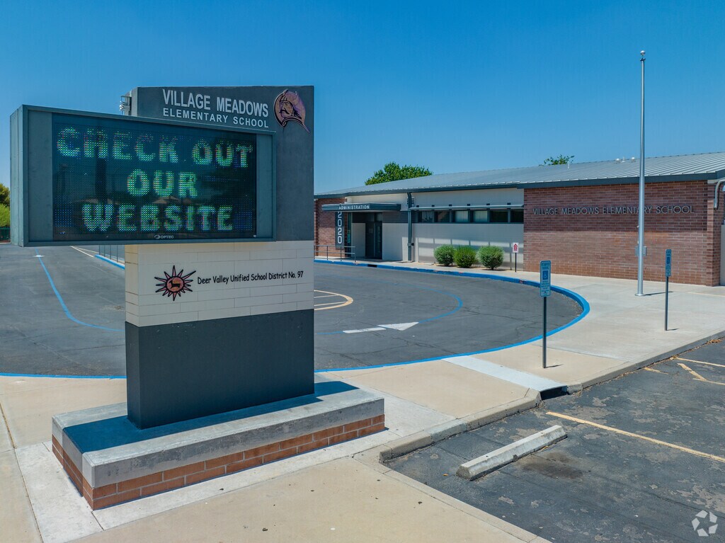 Village Meadows Elementary School sign