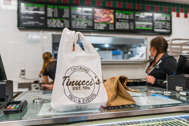 Tinucci's Restaurant and Catering 
 in Newport has a deli and take out section.