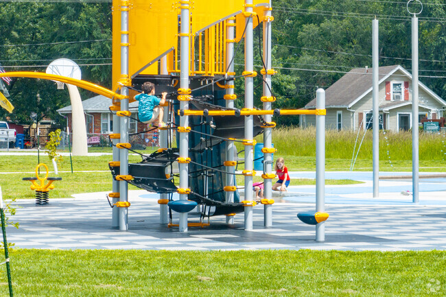 Newly renovated Chesterfield Park forms the center of the neighborhood.