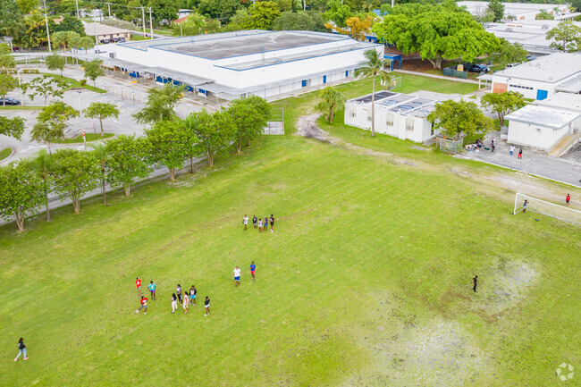 Pompano Beach Middle School has many educational and physical programs for students.