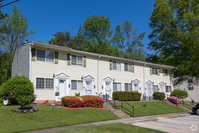 A row of townhouse in the Mays neighborhood.
