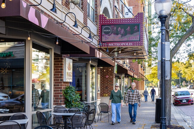 Downtown Arlington Heights is the central hub for Ivy Hill's nightlife and window shopping.