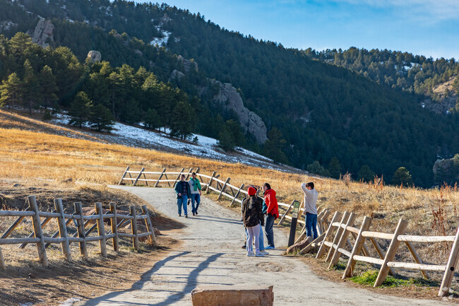 Chautauqua Park sits on Boulder's foothills, offering miles of hiking trails.