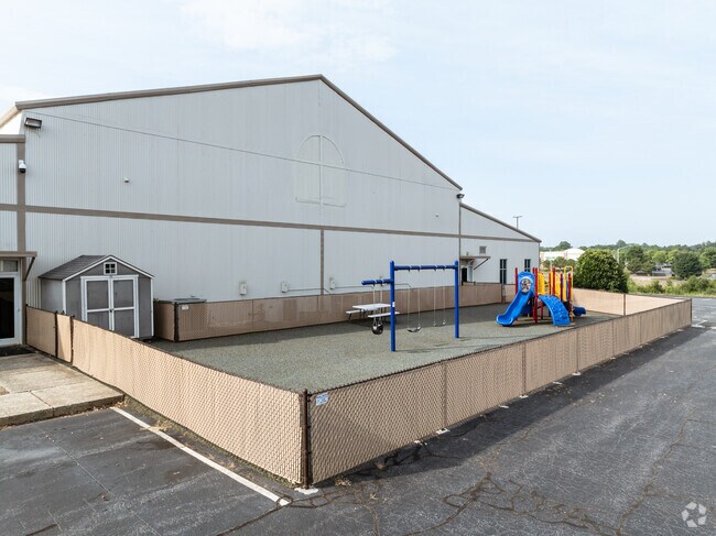 Students enjoy the playground at Tri-City Christian School.
