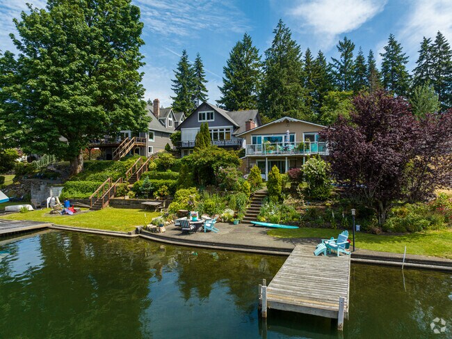 This Home Has Easy Access To The Water Via Its Private Dock.