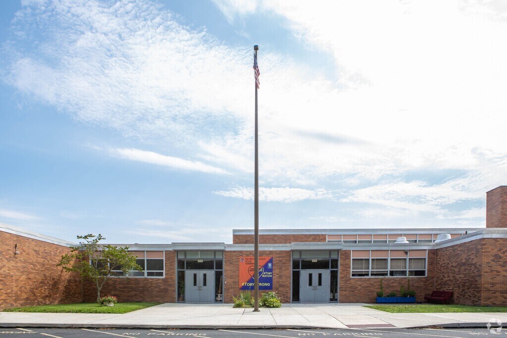 A wide shot for Toby Farms Intermediate School.