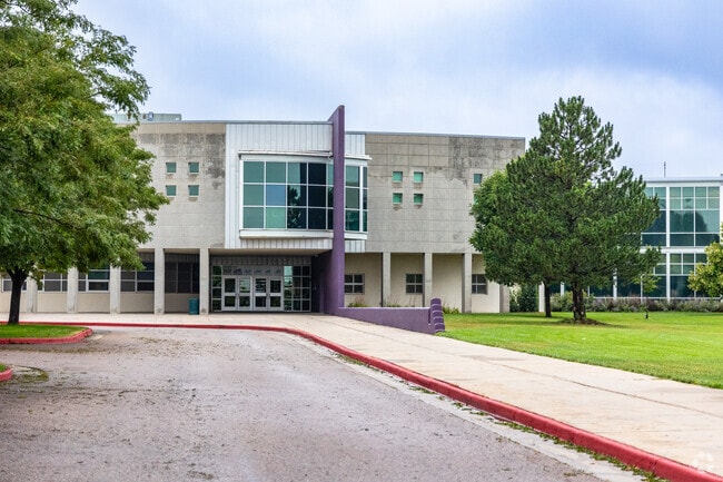 Preston Middle School is a large campus.