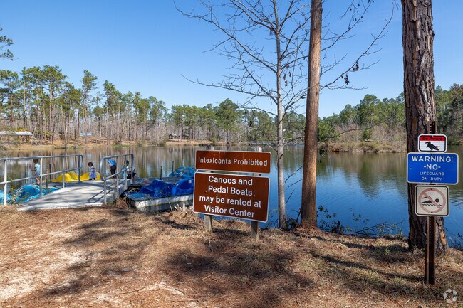 Come and enjoy the lake and go fishing or rent a canoe at General Coffee State Park.
