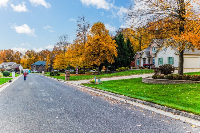 The Hubbard neighborhood is a great place to go for a jog or walk with your dog.