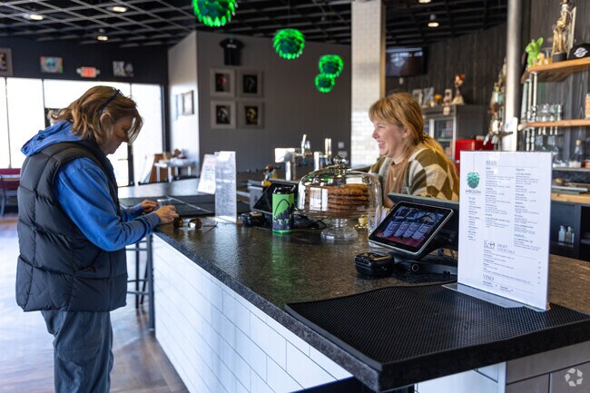 Customers are ready to eat at Modern Brewery.