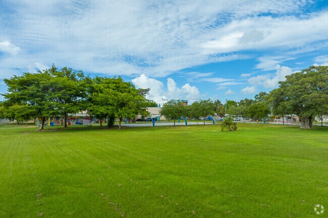 Comstock Elementary offers a spacious field for a range of outdoor activities.