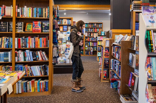 Find your favorite book at Watermark Books & Cafe near Uptown Wichita.