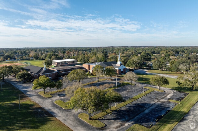 Parking is available at the north entrance of Eastland Christian School.