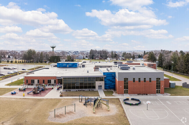Windsor Elementary School has plenty of exercise equipment for students.