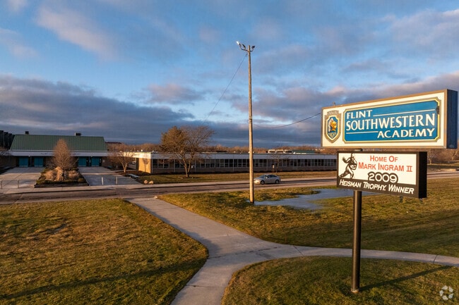 Flint Academy and Southwestern merged in 1989 into Flint Southwestern Classical Academy.