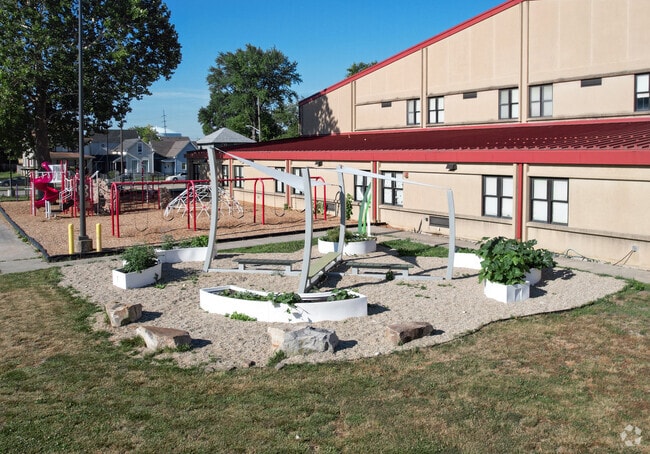 James A. Garfield School 31 has a unique community garden in Bates-Hendricks.