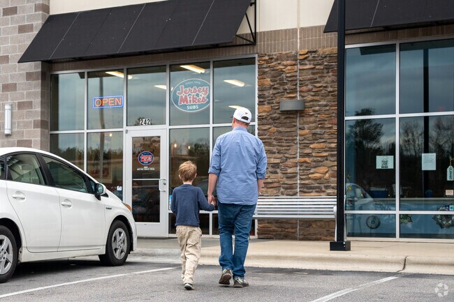 Holly Springs has well-known stores and several chain restaurants.