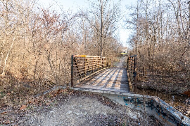 Walk scenic trails at Dollar Hide Creek Park near Valley Mills.