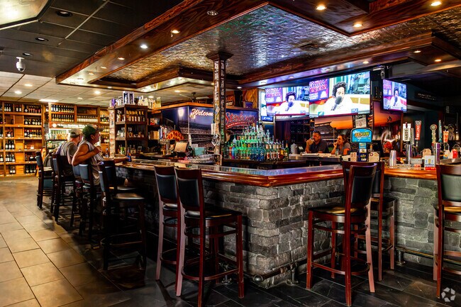 The seafood or steak dishes are paired with seasonal farm-to-table vegetables & Monday 75 cent w