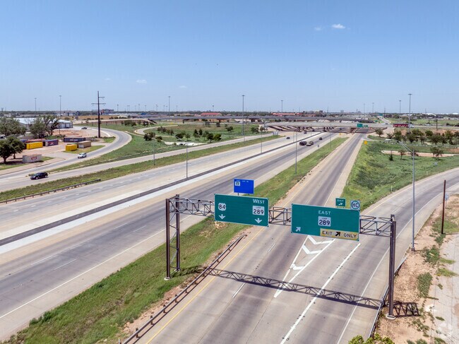 Hwy 87 from Tahoka becomes Interstate 27 that takes you to Amarillo.
