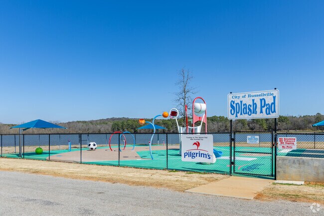 The Splash Pad in Russellville is a favorite once the weather heats up.