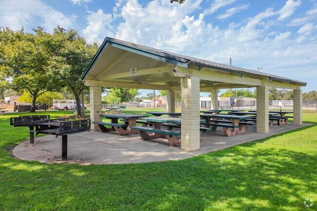 Families  picnic at Palermo Park in the Palermo Oroville neighborhood.