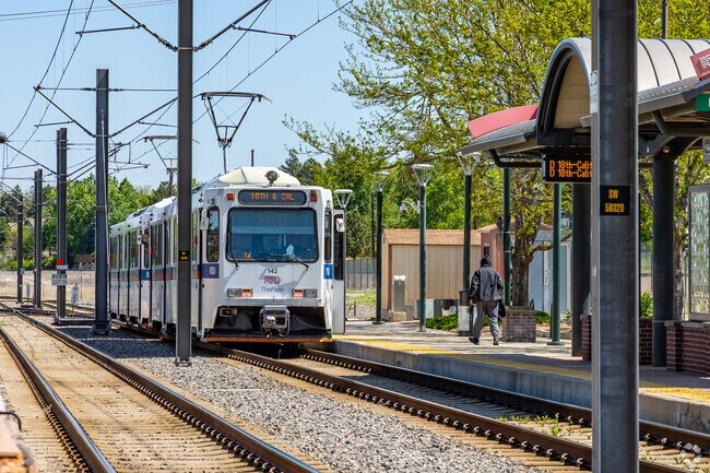 Hop on the RTD light rail at Littleton/Mineral Station, under 10 miles from Sterling Ranch, to get around town.
