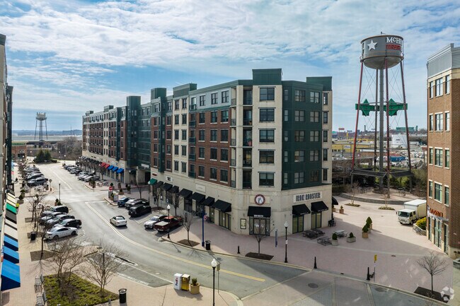 The McHenry Row Shopping plaza in Locust Point features an Iron Rooster restaurant.
