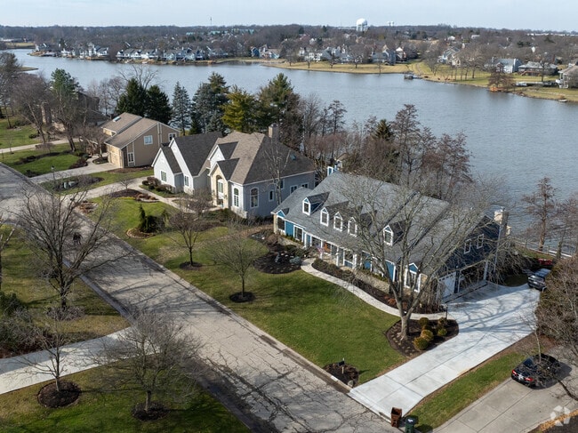 This stellar row of homes can be found along the shores of Landen Lake.