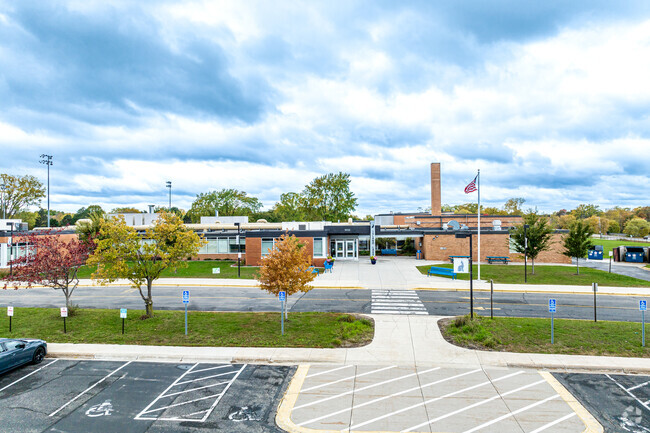 Island Lake Elementary School serves about 750 students.