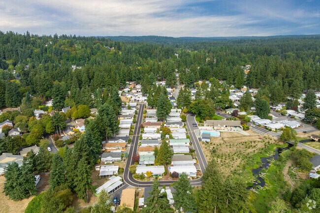 Bear Creek homes offer forest views and quiet surroundings just steps from the front door.