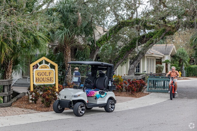 Golf carts and bicycles are popular forms of transport around Verandah.
