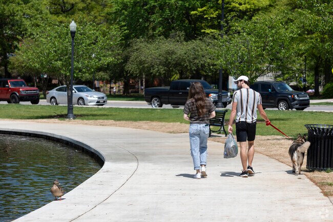 You can walk your dog while taking in the wildlife at Big Spring Park in Huntsville.