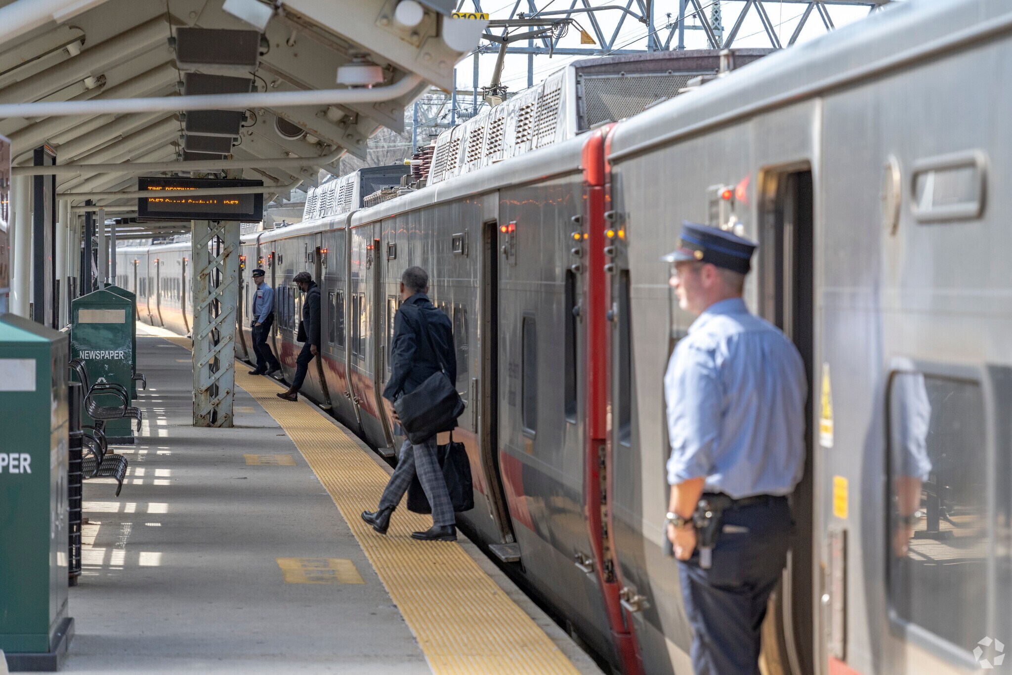 The Milford train station is conveniently located in the heart of town.