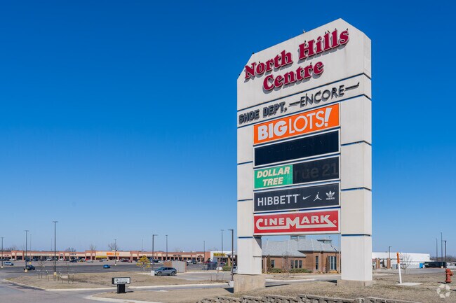 Near Mississippi Avenue, Ada’s North Hills Shopping Center is home to various stores.
