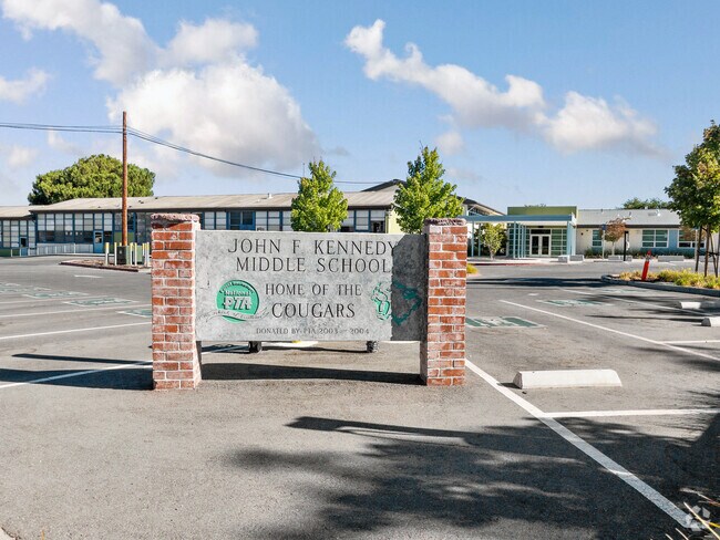 John F Kennedy Middle School Front Entrance.
