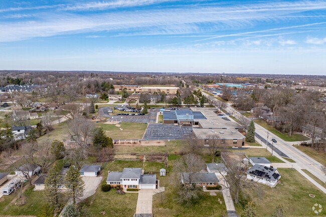 An aerial view of Edgerton Elementary School.