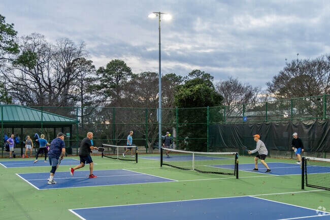 Huntington Park has six lighted pickleball courts in Newport News.