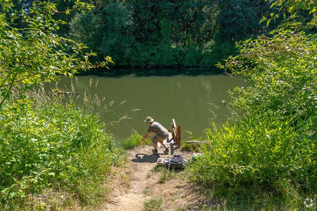 Anglers cast lines at King City Community Park’s river dock.