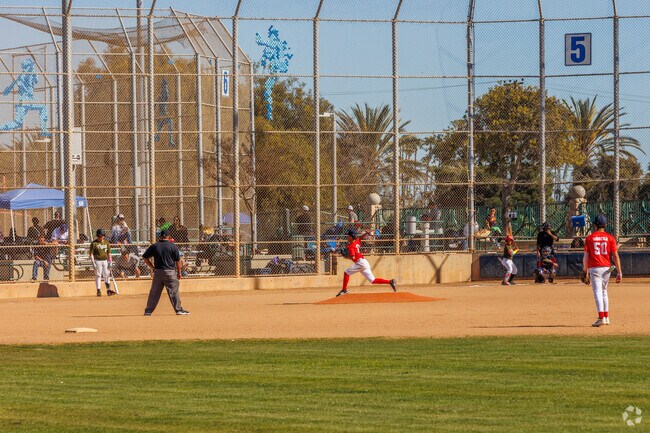 Baseball games are a weekend fixture at the Huntington Sports Complex.