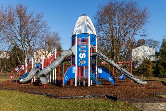 Davis Elementary School has a few playground areas for the kids.