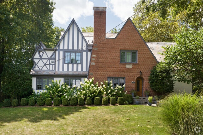 Harrison’s unique homes glow beautifully in the morning sun.