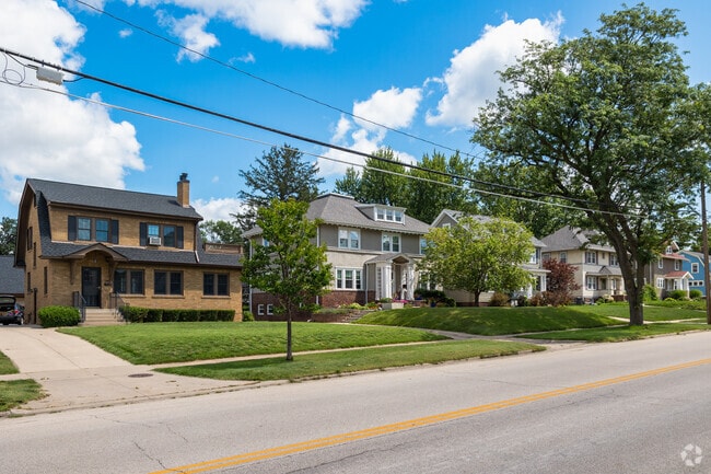 Larger two story family homes are commonplace in Bever Park.