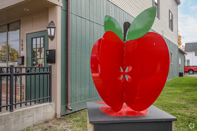 Apples are a staple food source in Sparta, Michigan.