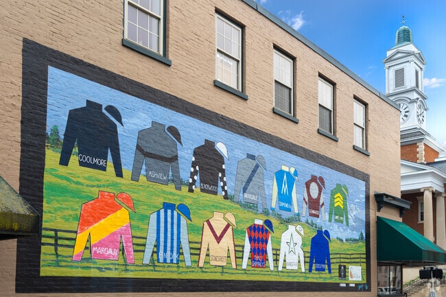 Residents of the Shetland neighborhood find artistic touches throughout downtown Versailles.