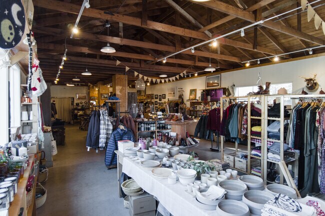 Inside Heritage Goods and Supply near Canalino Village.